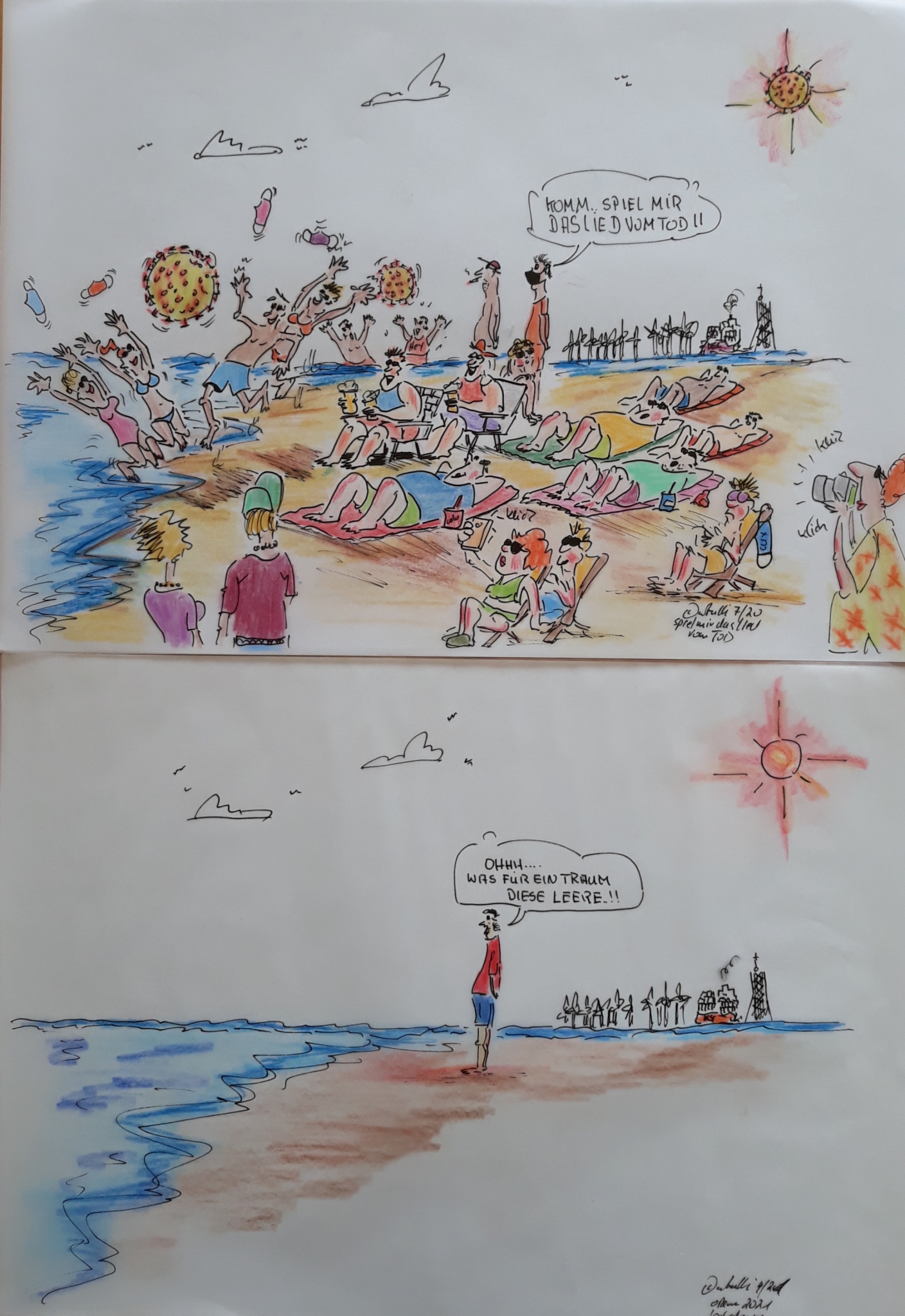 cartulli's Corona-Cartoon: Die große Cuxhavener-Leere zu ...